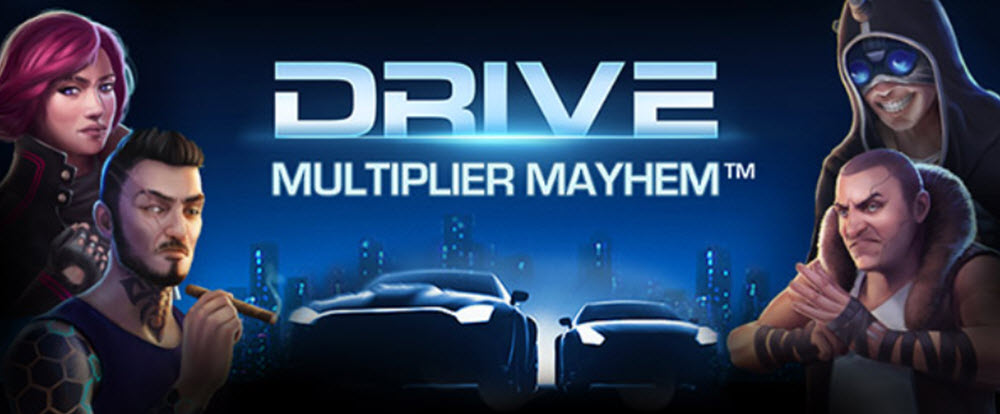 Drive multiplier mayhem slot machine